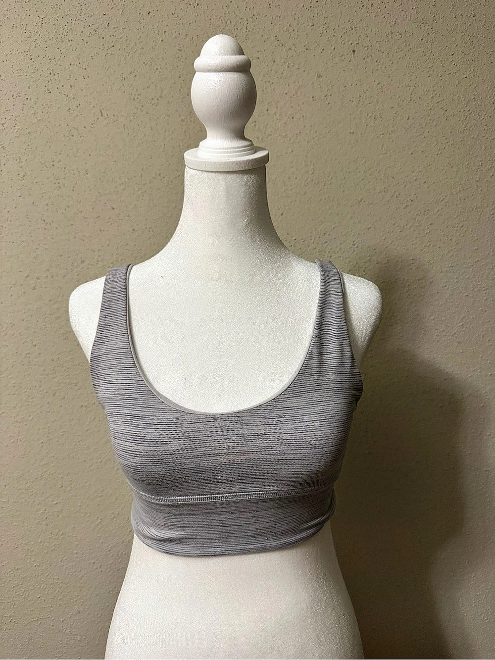lululemon Align Long Line Bra Gray Sports Bra